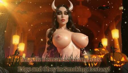 Angelic Demoness Commands: Edge and Obey in Smoking Ecstasy!