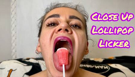 CLOSE UP LOLLIPOP LICKER