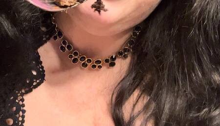 Harmony Eats a Huge Triple Chocolate Cupcake