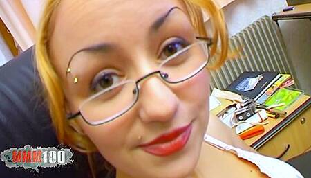Krystal Wallas & Terry Kemacos Office Encounter - Half Arab Beauty In Action