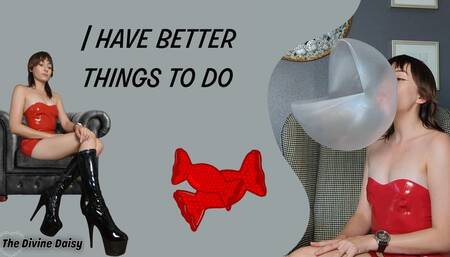 Chewing Bubblegum, Ignoring you