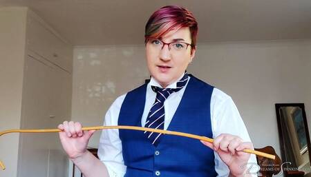 Asking Your Teacher About Secret Corporal Punishment - Pandora Blake, caning, teacher, pov, spanking, MP4