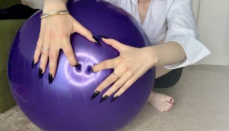 Ruining your exercise ball for good