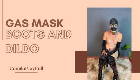 Dildo gasmask and boots