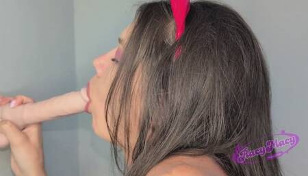 Side View Dick Sucking From Sexy Alt Girl Racy Macy