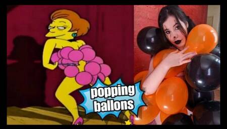 Clown Popping ballons