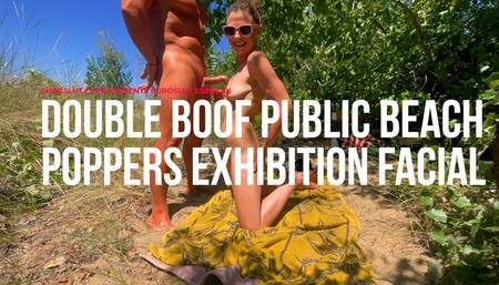 Double Boofing Public Beach Poppers Exhibitionist Facial (ES950)