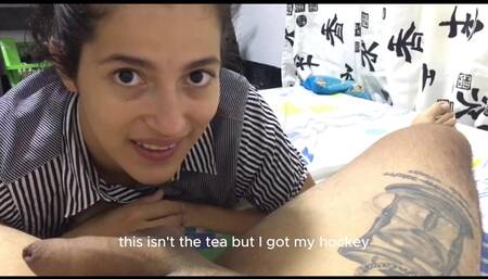 They Fuck the Lesbian After Fighting with His Wife