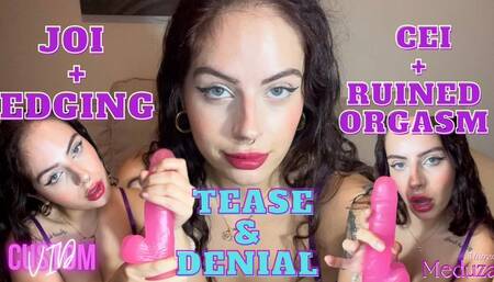 CUM WITH MISTRESS - JOI + EDGING + CEI + RUINED ORGASM + TEASE&DENIAL (CUSTOM CLIP)