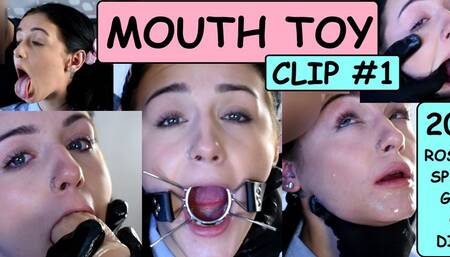 20 year old Rosalyn Sphinx is dirty old man Joe Jon's open MOUTH TOY clip #1 Gagging breath play