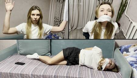 Detective Milana sneaks into the bad guy POV apartment but is caught