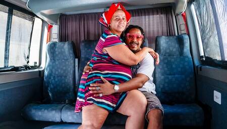 anal loving grandma sucking my dick on the bus