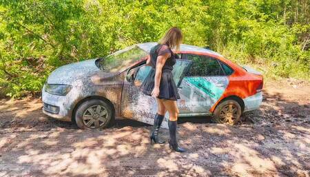 ASIA HARD STUCK IN THE MUD FOREST_4K_full video 37 min