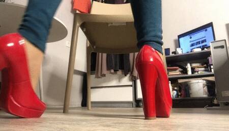 Heels and pantyhose!