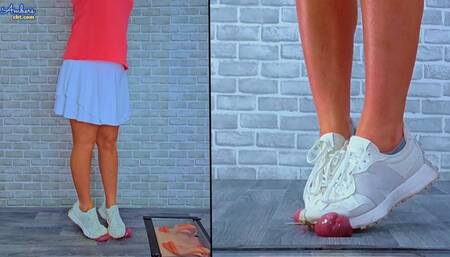 Trampling His Cock & Balls In My Dirty New Balance Trainers - Split Cam - 1108SPLIT