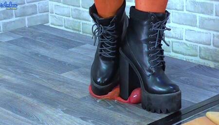 Dancing On His Cock & Balls In My Monster Platform Boots - Glans Cam - 1107GLANS