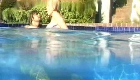 A Sey German Lady Getting Pounded Deep in the Pool