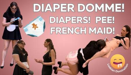 Lucy’s Maid Ruby Pees Her Diaper and Gets Caught Playing with Herself