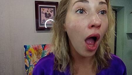 Sneezing while doing make up