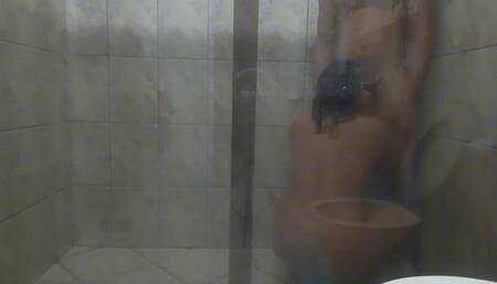 Part2 Sex in the bathroom with a big couple, big ass and big dick