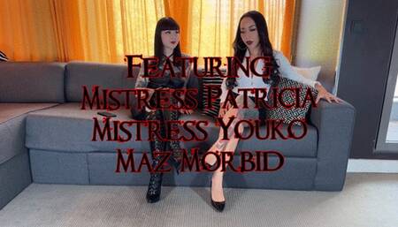 Foot Worship Foot Job and Cum Eating with Miss Patricia Mistress Youko Maz Morbid
