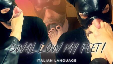 Swallow her feet - foot gagging HD