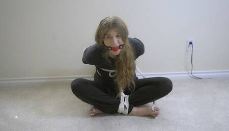 Aya Scarlett - Part 1 - Aya Balltied, Ballgagged, and Barefoot