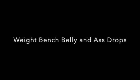 Weight Bench Belly & Ass Squashing