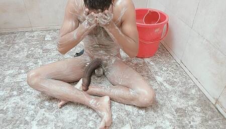 Catch by My Neighbour Bhabhi During Naked Bathing in Open Hall.