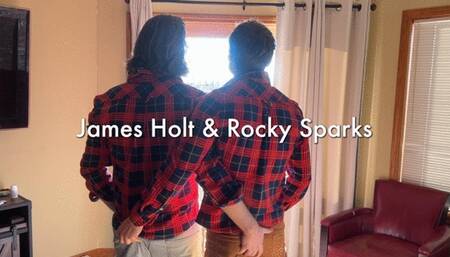 Blowjob for White Socked Footjob