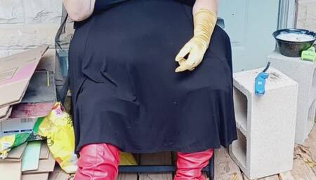 Bat Girl Is Taking a Smoke Break in Her