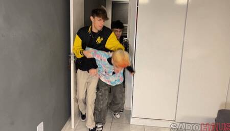 Cute Punk Captured, Bound, Gagged, Tickled, and Spanked