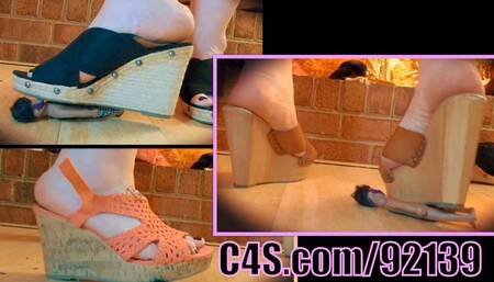 4k - WEDGE DANCE - WEDGES vs TINY - BBW Wedges, Giantess, Miss Brandi Sparxxx, CUSTOM