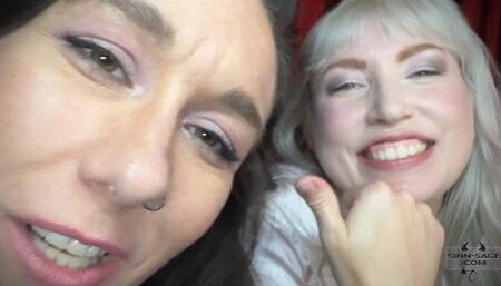 Squish The Little Bug - Verronica Kerei And Sinn Sage Double Giantess Domination With Ass Crushing, Tit Crushing And Vore Tease