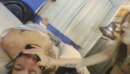 FACESITTING WITH SLAVE IN CAPTIVITY AND MUMIFIED PART 4 BY PENÉLOPE PINK AND DANIEL SANTIAGO CAM BY DANI FULL HD