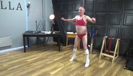 Lady Dark Angel - Thieving pervert is punished till he is red raw