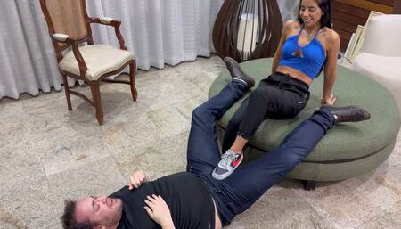 Ballbusting by two mean bitches ! PART 2