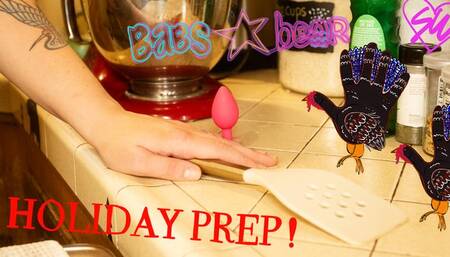 Holiday Prep!: Spanks & an Anal plug the finishing touches before a party!