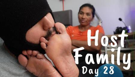 Host family - Day 28 - It’s Time To Thank Me - sock and foot worship Marilyn - Full HD