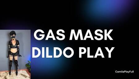 gasmask police dildo play