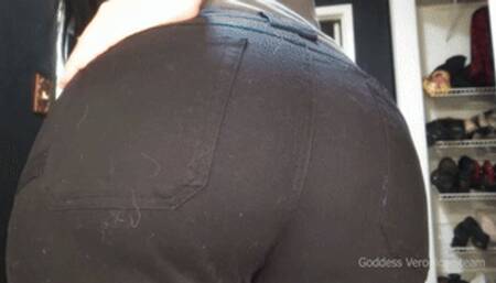 Sweaty Fart JOI in Black Work Pants