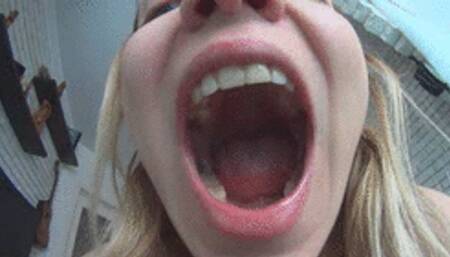 Hangry giantess with huge belly