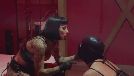 Feminization (Sissification) and Pegging with my big Stap-on for my slut slave