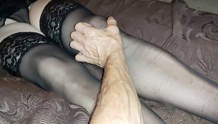 Lingerie Lovers - Foot Massage to Footjob Foreplay