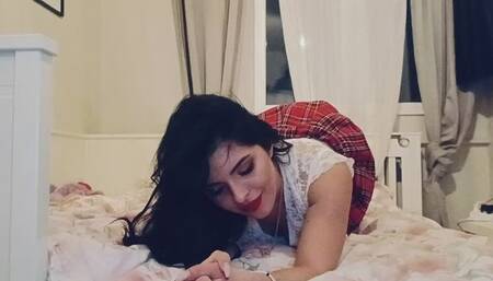 Farting in white panties