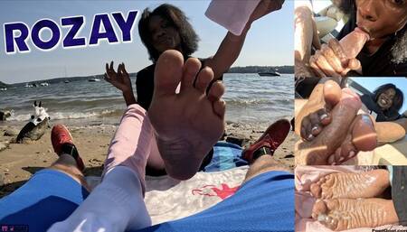 Cold Approach Footjob, Blowjob, Cum on Soles!