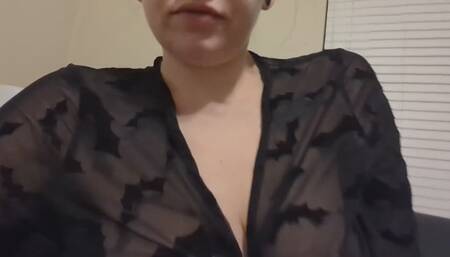 Halloween Burps in My Sheer Top