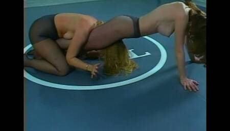 *** Black Friday Special *** Bare Breasted Scissor And Grapevine Domination In Pantyhose