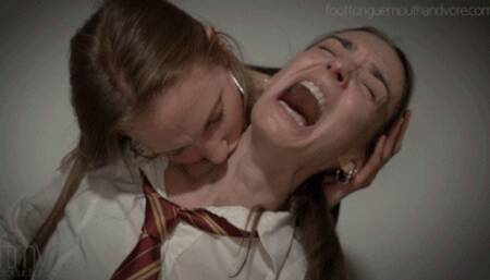 Sobbing Schoolgirl Sold To A Beautiful Vampire By Her Poor Parents (FF Vampire)