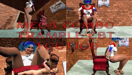 PROMO MEGA COMBO TRAMPLE CBT AND FOOTJOB: 1- Beautiful Punk Giantess trampling balls and dick 2- SADISTIC GIANT DOES HARD FOOTJOB, BALLBUSTING AND FOOT WORSHIP IN POV VIEW 3- Giantess hot girl trampling high heels, cock balls and face